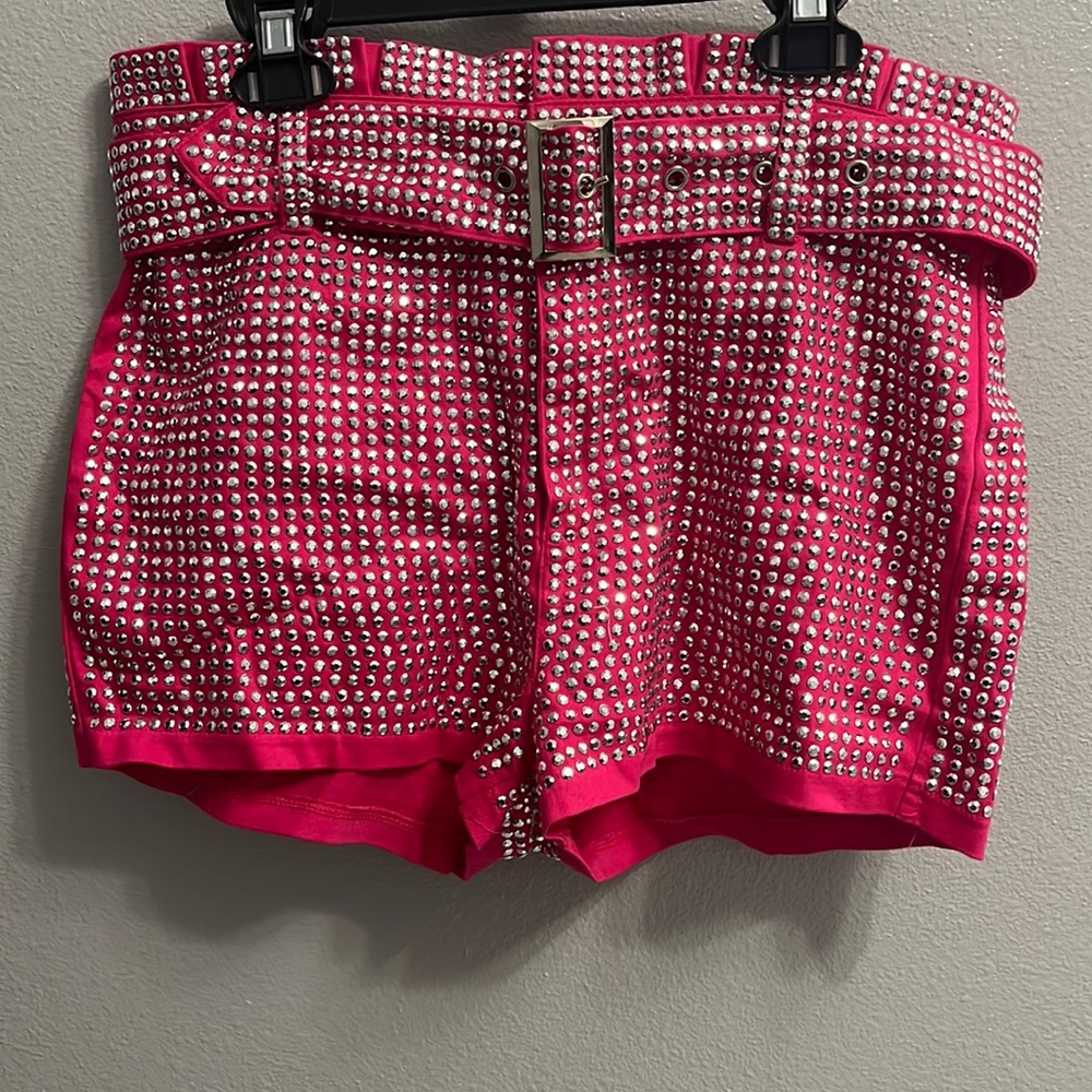 Sparkly Hot Pink Shorts